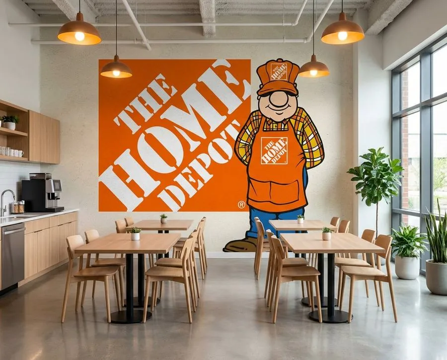 Interior brand mural by ABCNT